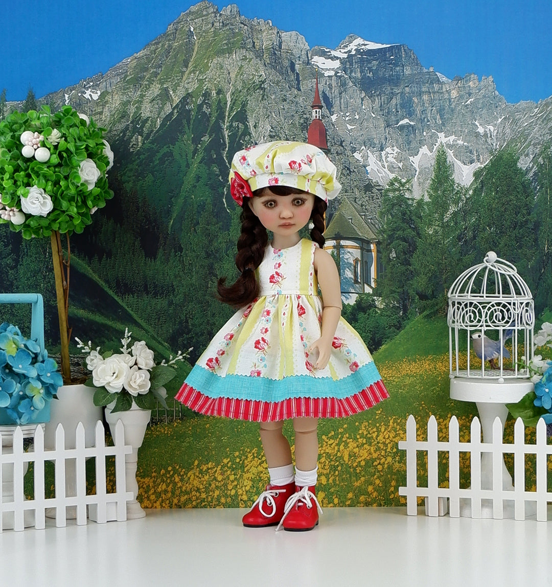 Blissful Garden - dress with boots for Ruby Red Fashion Friends doll