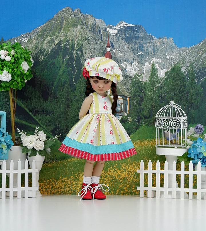 Blissful Garden - dress with boots for Ruby Red Fashion Friends doll