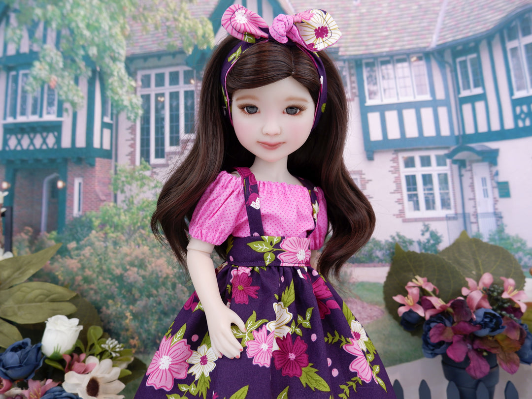 Blooming Berries - blouse & jumper with boots for Ruby Red Fashion Friends doll