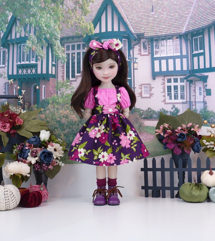 Blooming Berries - blouse & jumper with boots for Ruby Red Fashion Friends doll