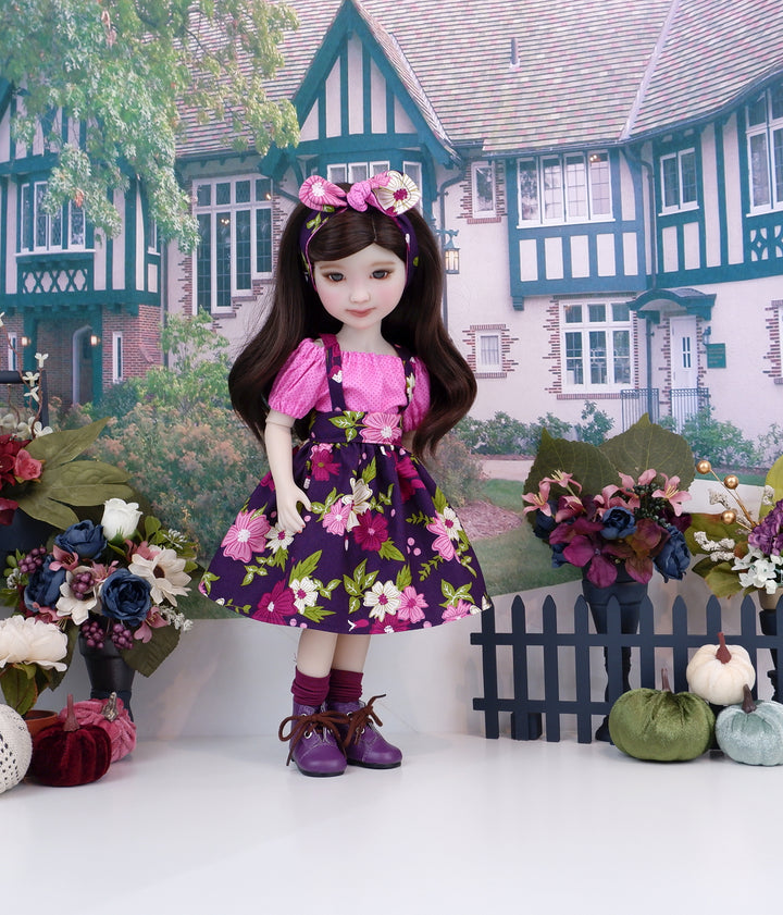 Blooming Berries - blouse & jumper with boots for Ruby Red Fashion Friends doll