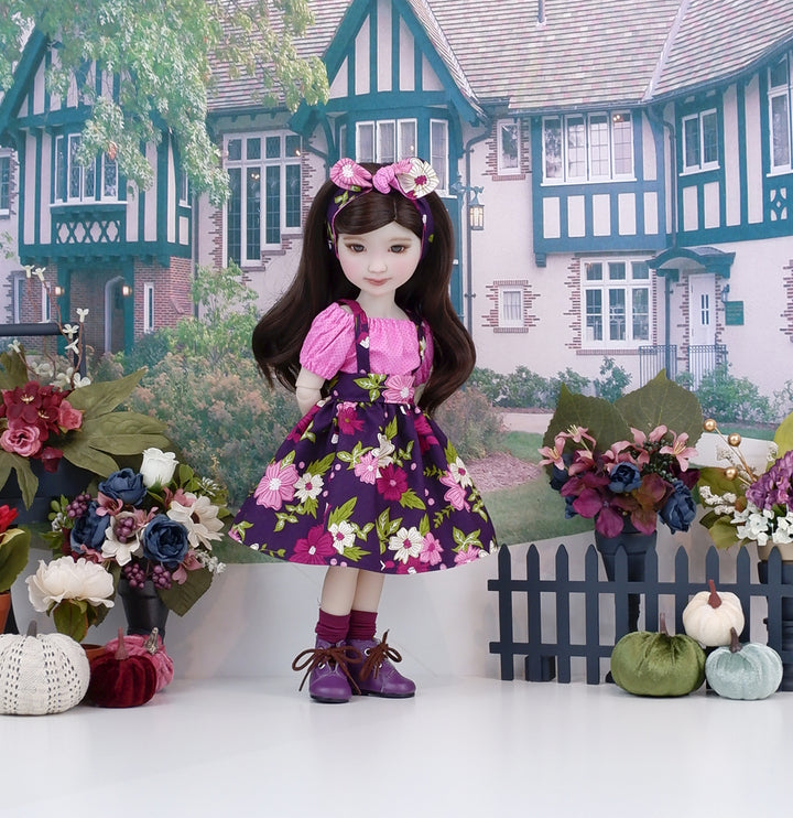 Blooming Berries - blouse & jumper with boots for Ruby Red Fashion Friends doll