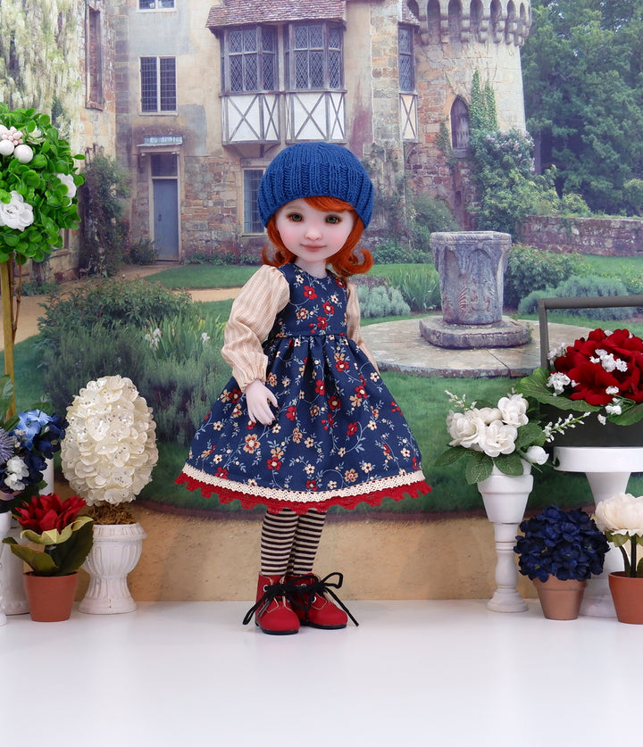 Blooming Vines - dress with boots for Ruby Red Fashion Friends doll