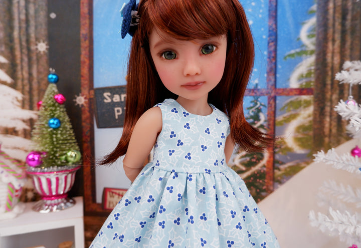 Blue Holly - dress with shoes for Ruby Red Fashion Friends doll