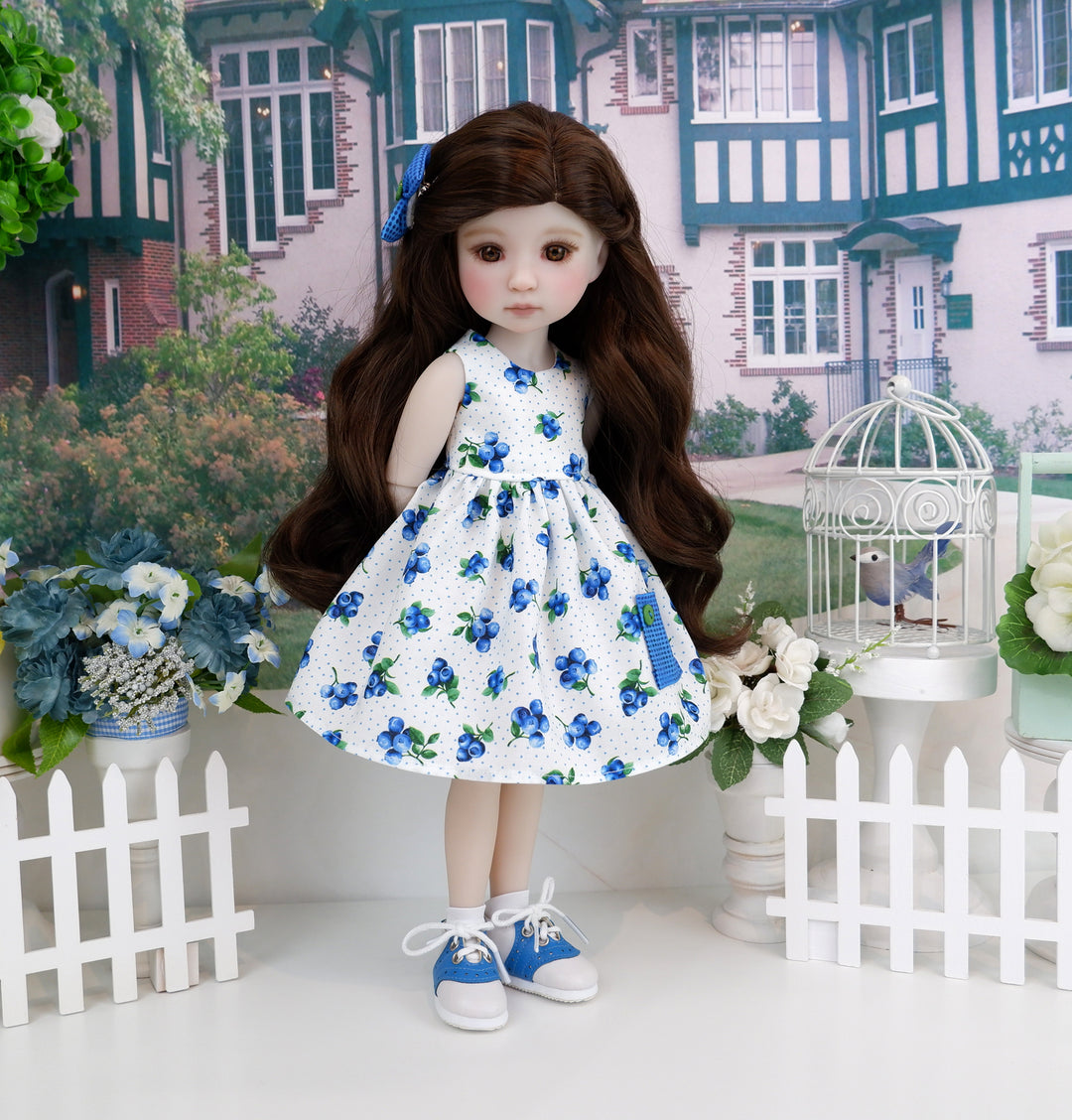 Blueberry Hill - dress with sweater & saddle shoes for Ruby Red Fashion Friends doll