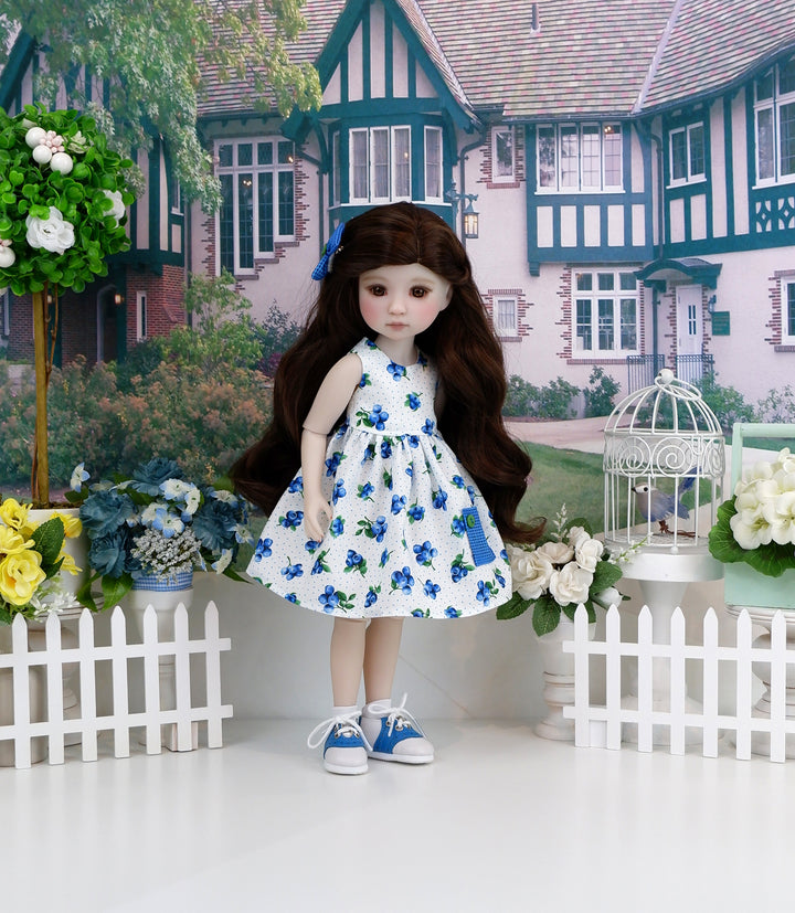 Blueberry Hill - dress with sweater & saddle shoes for Ruby Red Fashion Friends doll