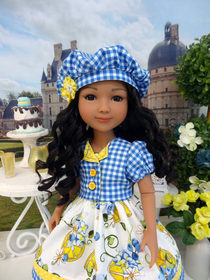 Blueberry Lemon - dress & jacket with shoes for Ruby Red Fashion Friends doll