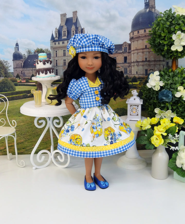 Blueberry Lemon - dress & jacket with shoes for Ruby Red Fashion Friends doll