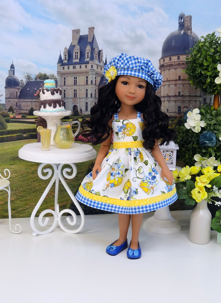 Blueberry Lemon - dress & jacket with shoes for Ruby Red Fashion Friends doll