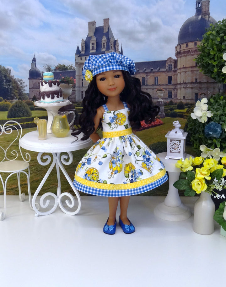 Blueberry Lemon - dress & jacket with shoes for Ruby Red Fashion Friends doll