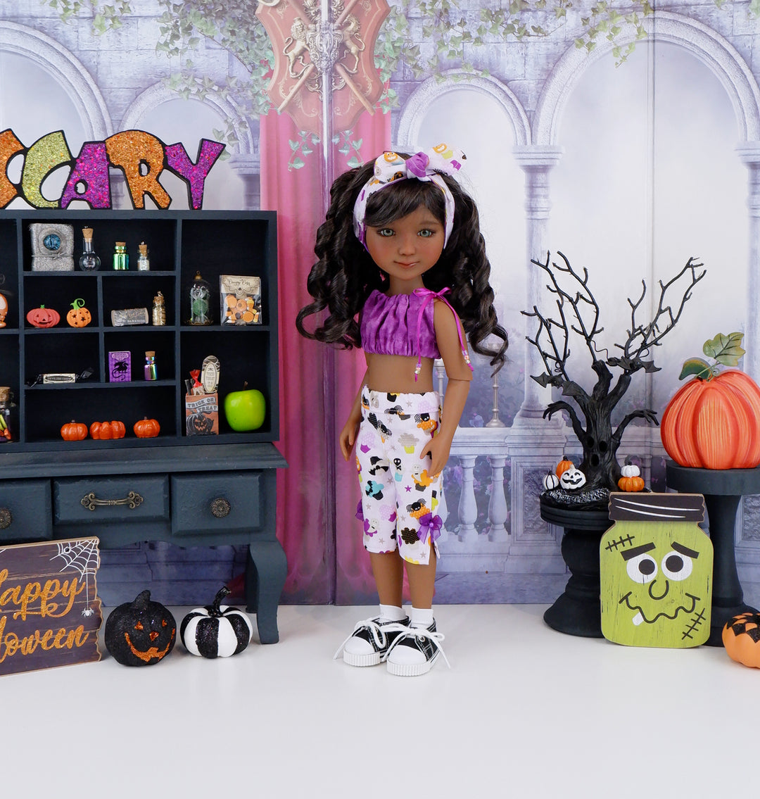 Boo! Cakes - crop top & capris with shoes for Ruby Red Fashion Friends doll