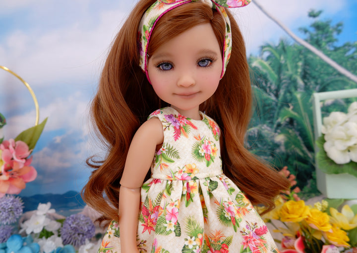 Bouquet Tropicana - dress with boots for Ruby Red Fashion Friends doll