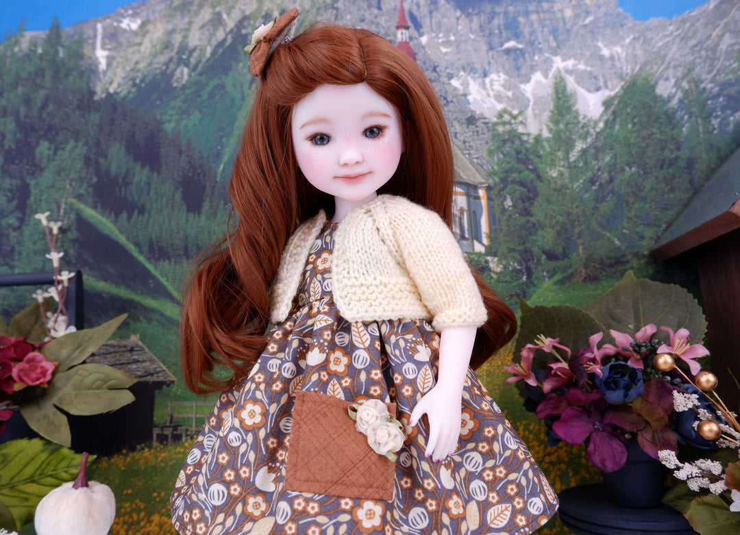 Breath of Autumn - dress with sweater & boots for Ruby Red Fashion Friends doll