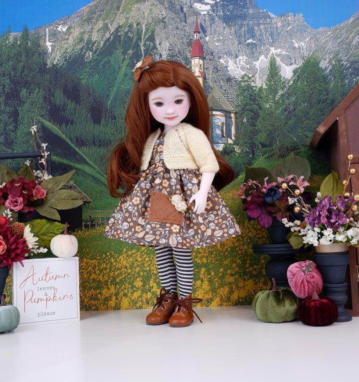 Breath of Autumn - dress with sweater & boots for Ruby Red Fashion Friends doll