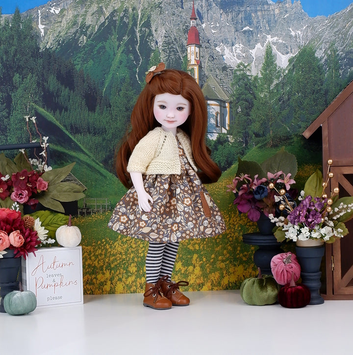 Breath of Autumn - dress with sweater & boots for Ruby Red Fashion Friends doll
