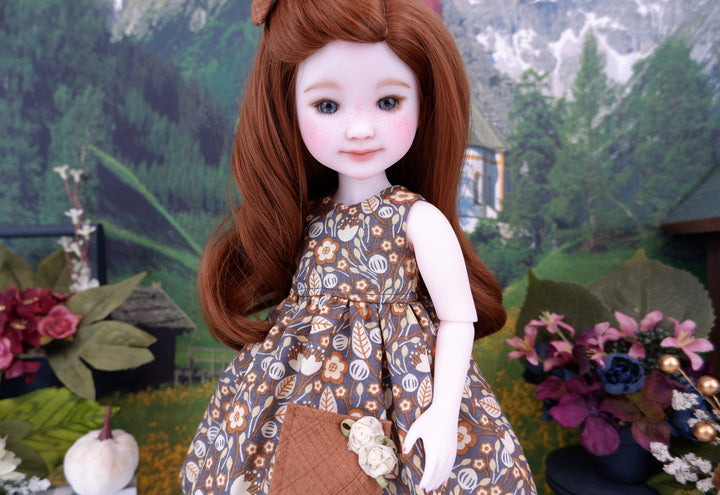 Breath of Autumn - dress with sweater & boots for Ruby Red Fashion Friends doll