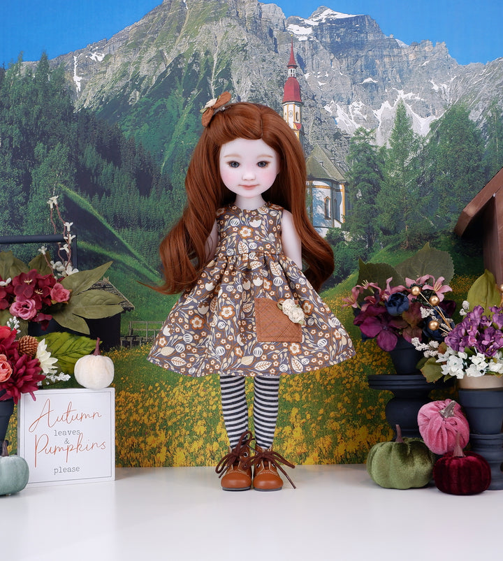 Breath of Autumn - dress with sweater & boots for Ruby Red Fashion Friends doll