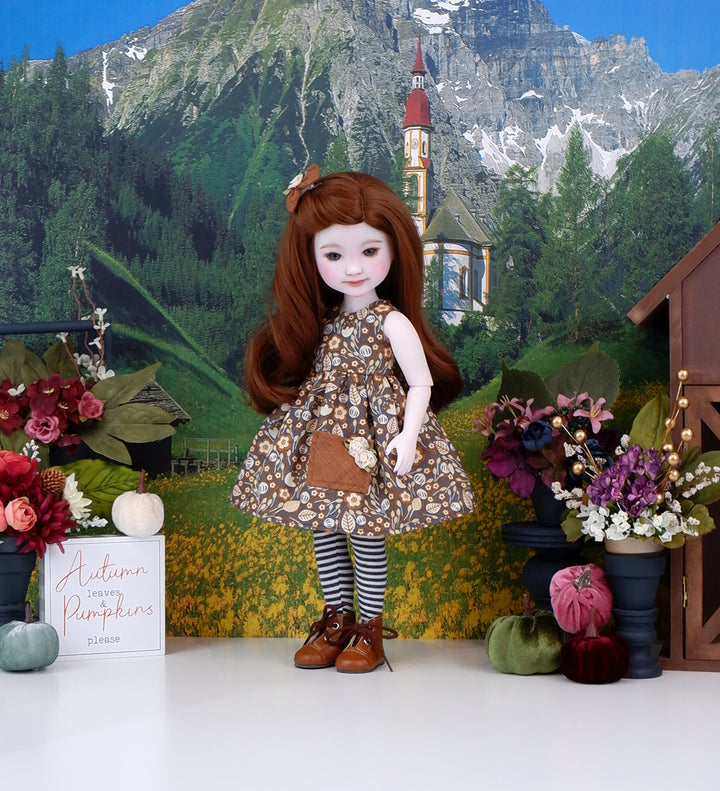 Breath of Autumn - dress with sweater & boots for Ruby Red Fashion Friends doll