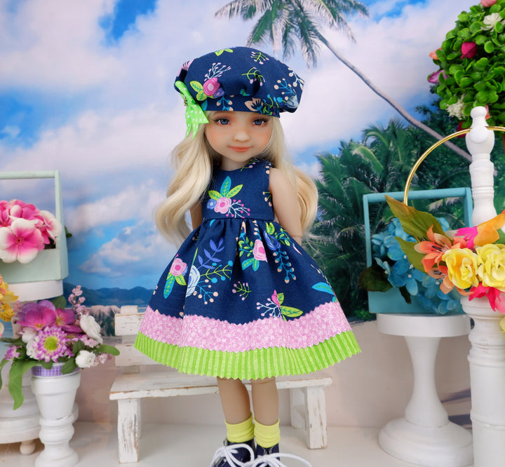 Bright Flowers - dress with boots for Ruby Red Fashion Friends doll