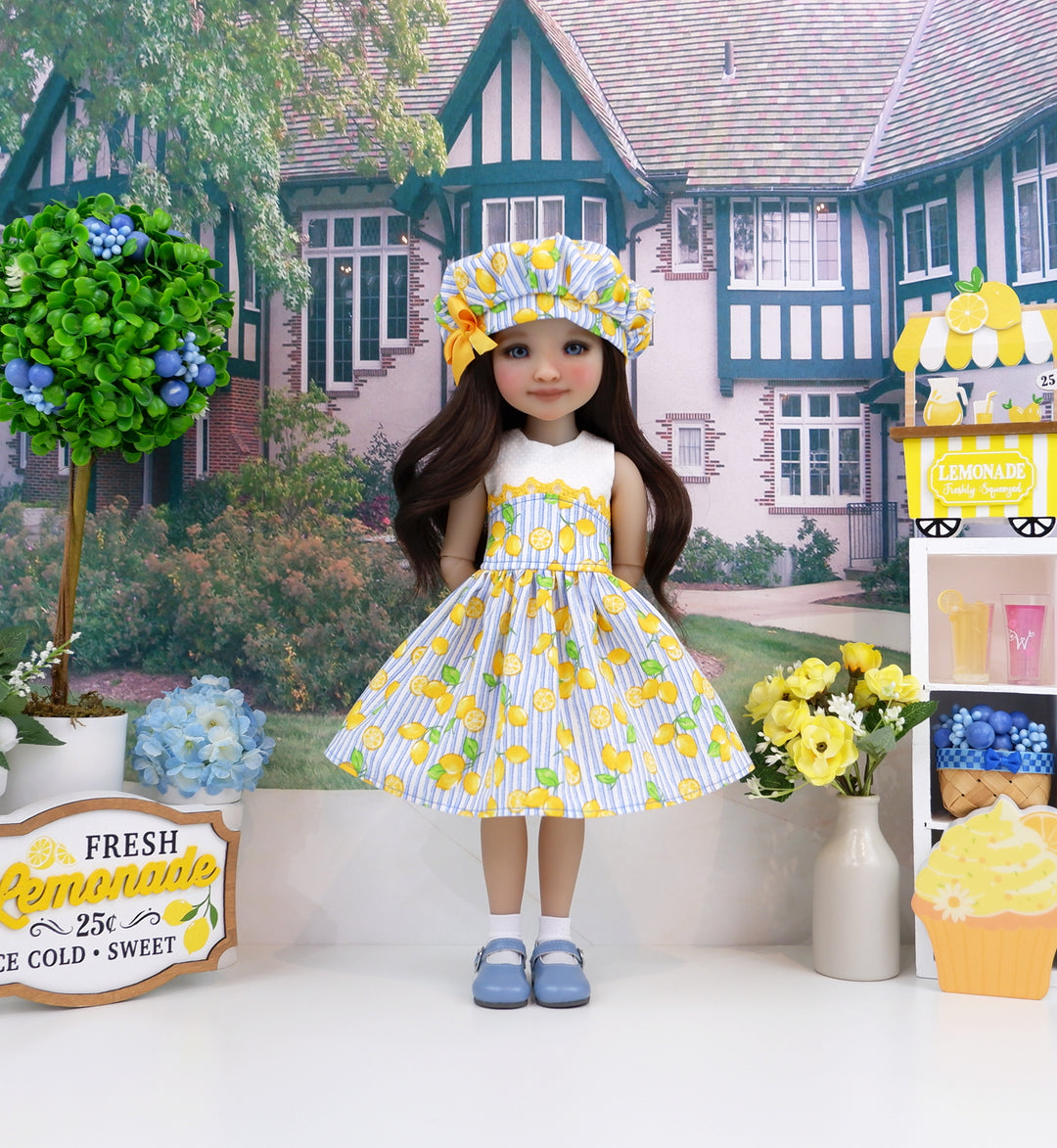 Bright Lemons - dress with shoes for Ruby Red Fashion Friends doll