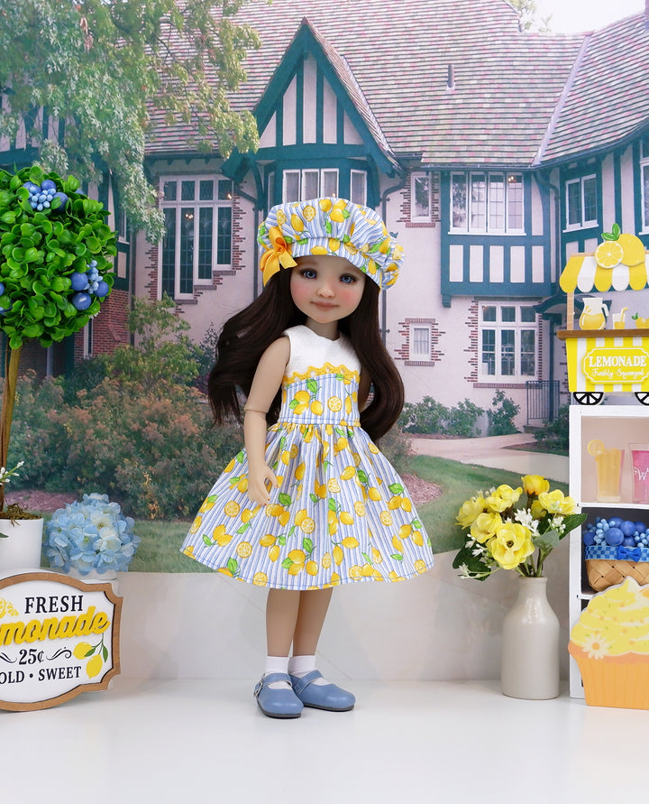 Bright Lemons - dress with shoes for Ruby Red Fashion Friends doll
