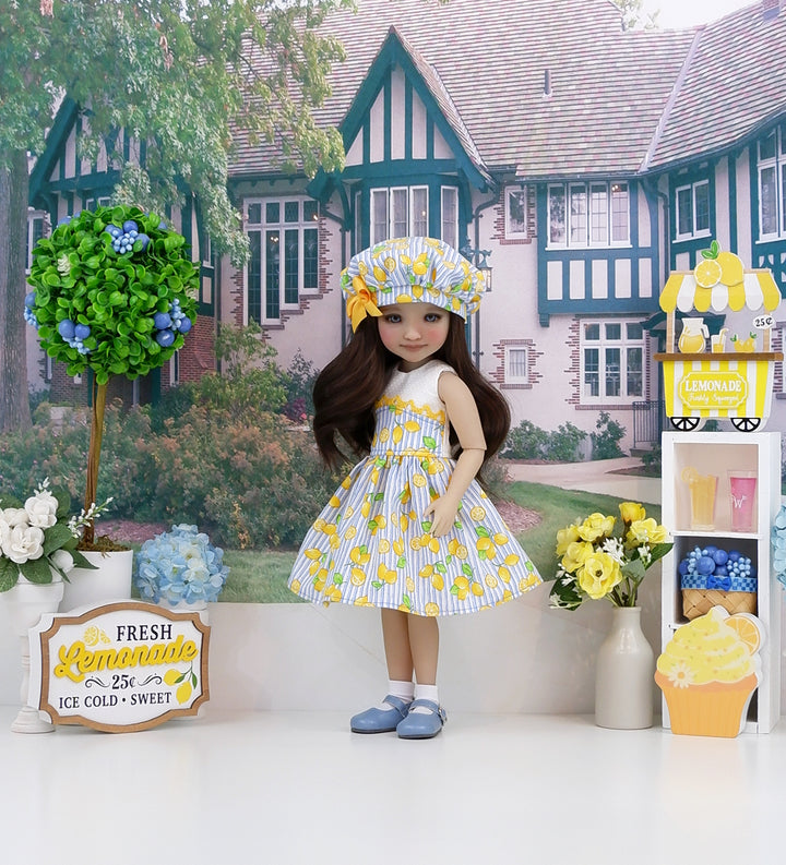 Bright Lemons - dress with shoes for Ruby Red Fashion Friends doll