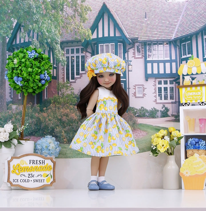 Bright Lemons - dress with shoes for Ruby Red Fashion Friends doll