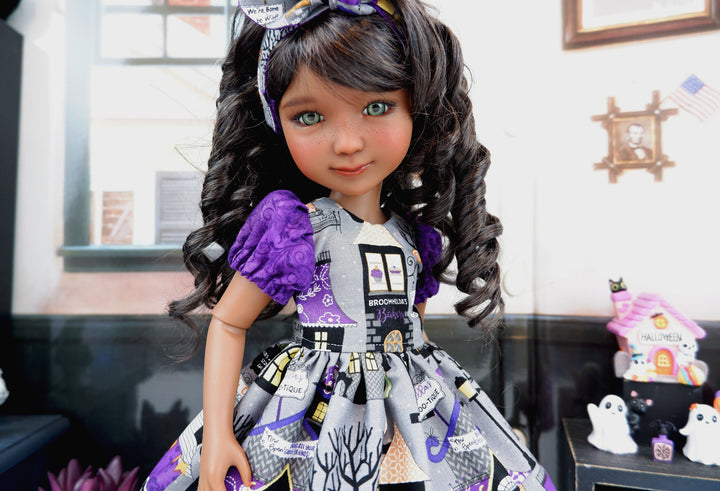 Broomhilda's - dress and boots for Ruby Red Fashion Friends doll