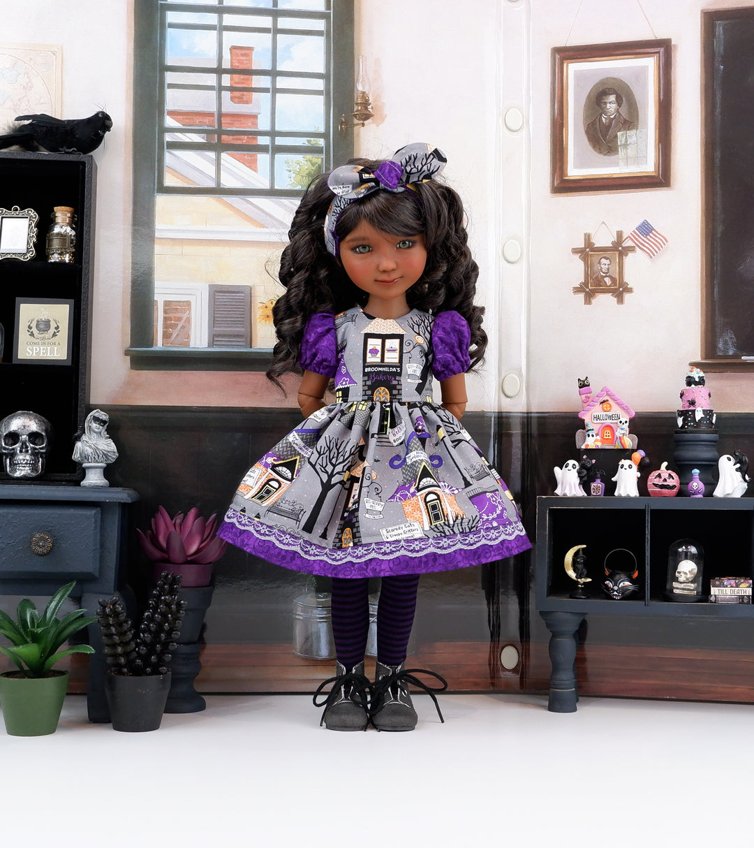 Broomhilda's - dress and boots for Ruby Red Fashion Friends doll