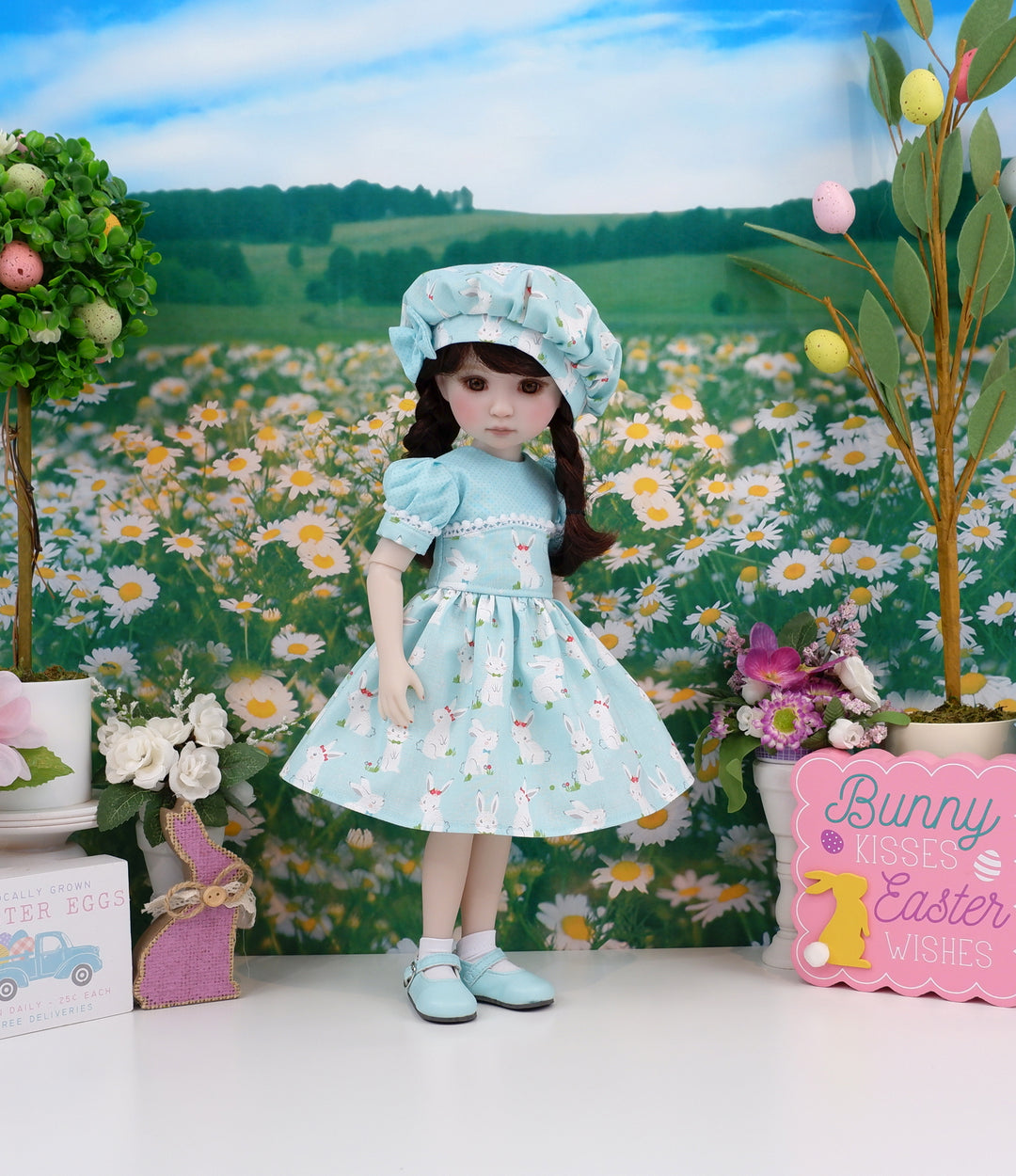 Bunnies & Bows - dress and shoes for Ruby Red Fashion Friends doll