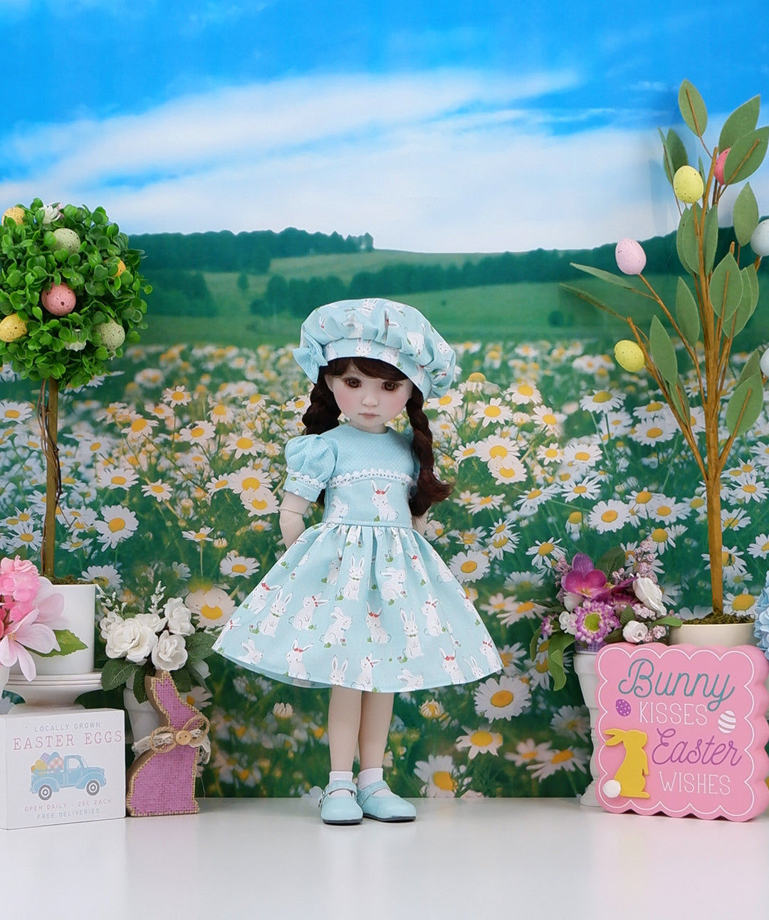 Bunnies & Bows - dress and shoes for Ruby Red Fashion Friends doll