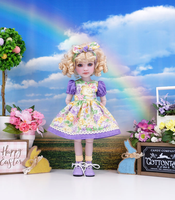 Bunnies & Chicks - dress and boots for Ruby Red Fashion Friends doll