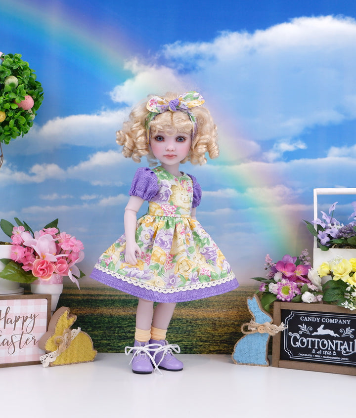 Bunnies & Chicks - dress and boots for Ruby Red Fashion Friends doll
