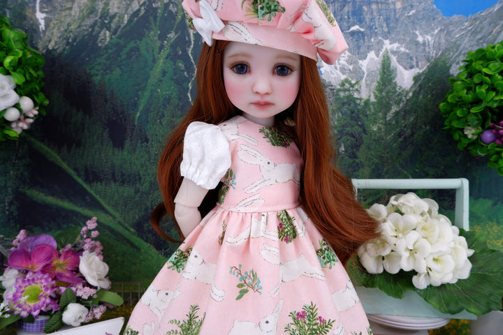 Bunny Botanicals - dress and shoes for Ruby Red Fashion Friends doll