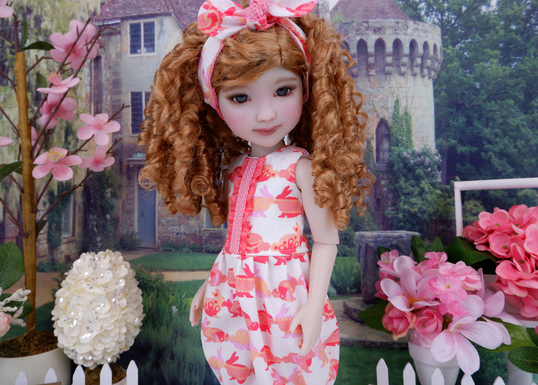 Bunny Girl - romper with boots for Ruby Red Fashion Friends doll