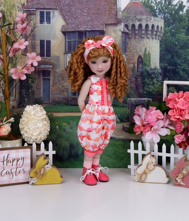 Bunny Girl - romper with boots for Ruby Red Fashion Friends doll