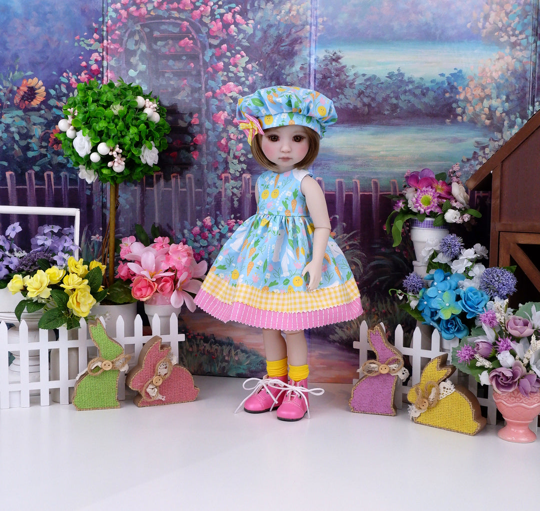 Bunny Hop Farms - dress with boots for Ruby Red Fashion Friends doll