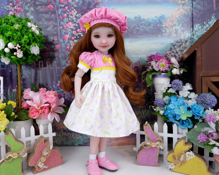 Bunny Peeps - dress and shoes for Ruby Red Fashion Friends doll