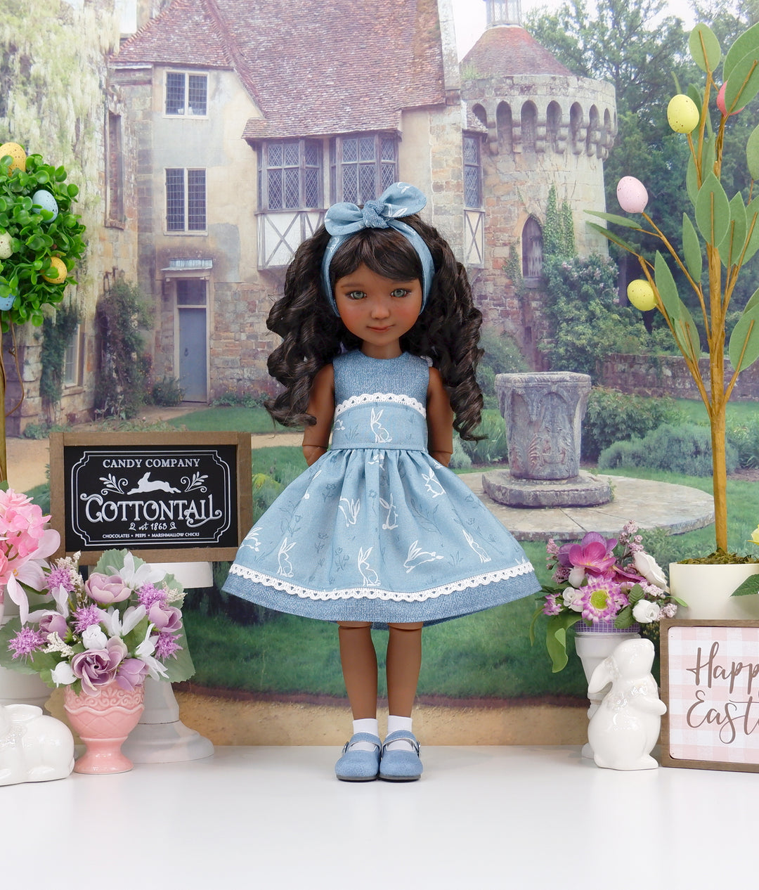 Bunny Silhouette - dress and shoes for Ruby Red Fashion Friends doll