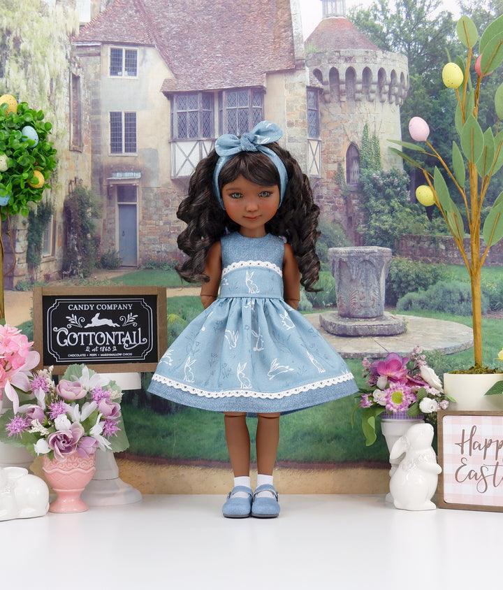 Bunny Silhouette - dress and shoes for Ruby Red Fashion Friends doll