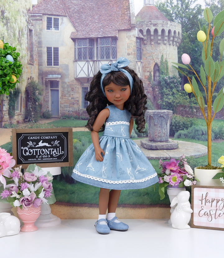 Bunny Silhouette - dress and shoes for Ruby Red Fashion Friends doll