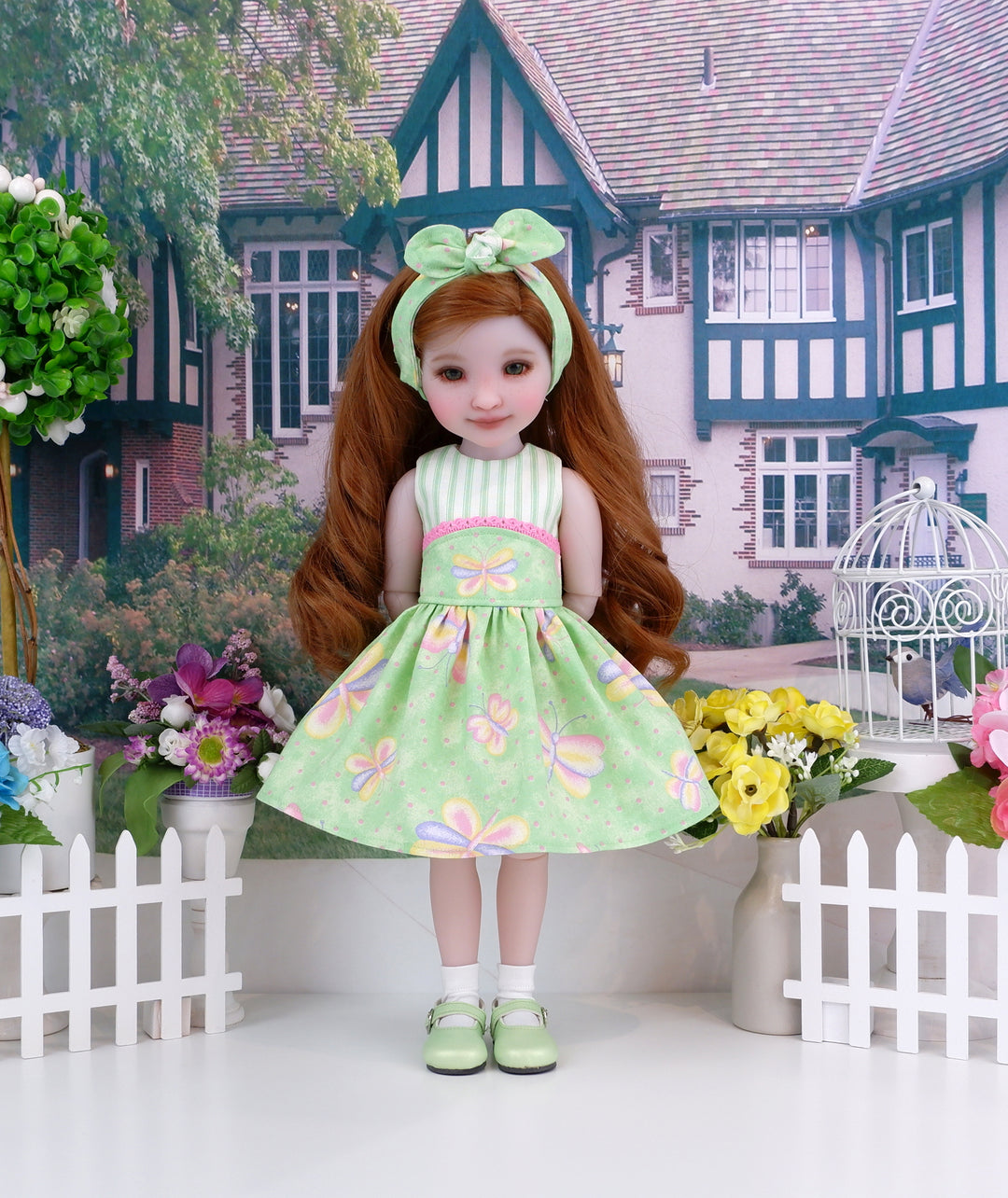 Butterfly Flutters - dress and shoes for Ruby Red Fashion Friends doll