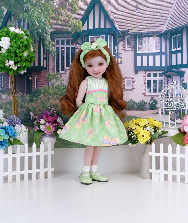 Butterfly Flutters - dress and shoes for Ruby Red Fashion Friends doll
