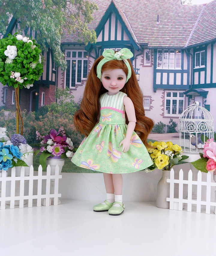 Butterfly Flutters - dress and shoes for Ruby Red Fashion Friends doll