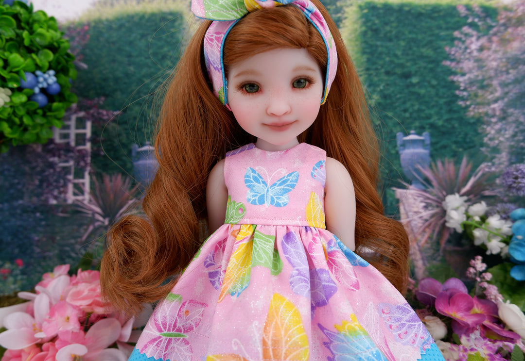 Butterfly Rainbow - dress with boots for Ruby Red Fashion Friends doll