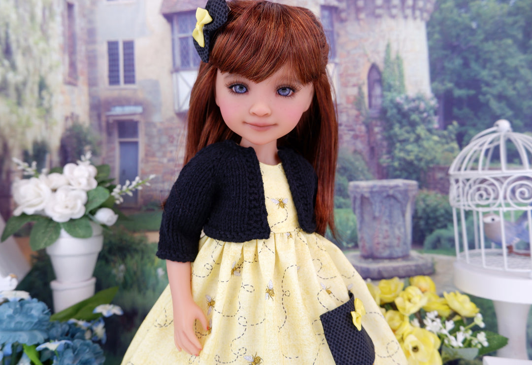 Buzz Off - dress with sweater & boots for Ruby Red Fashion Friends doll