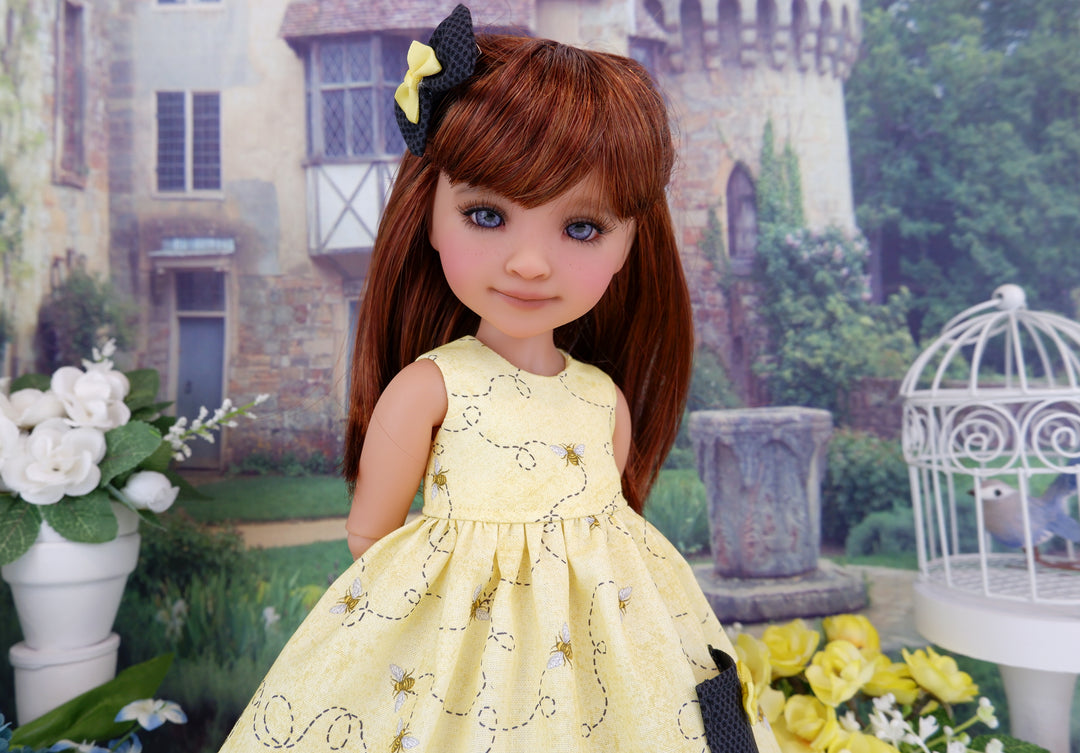 Buzz Off - dress with sweater & boots for Ruby Red Fashion Friends doll