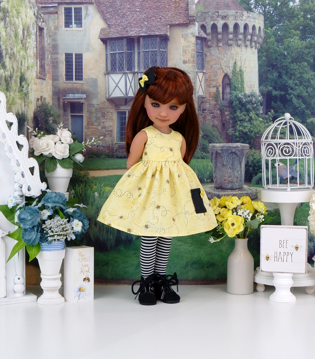 Buzz Off - dress with sweater & boots for Ruby Red Fashion Friends doll