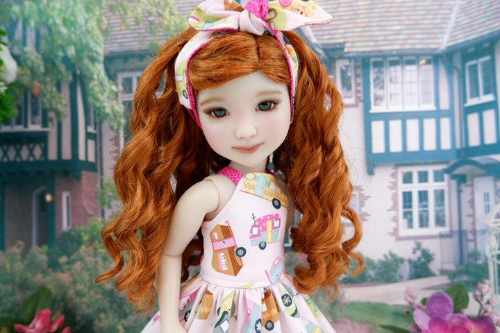 Camping Trip - dress and sandals for Ruby Red Fashion Friends doll