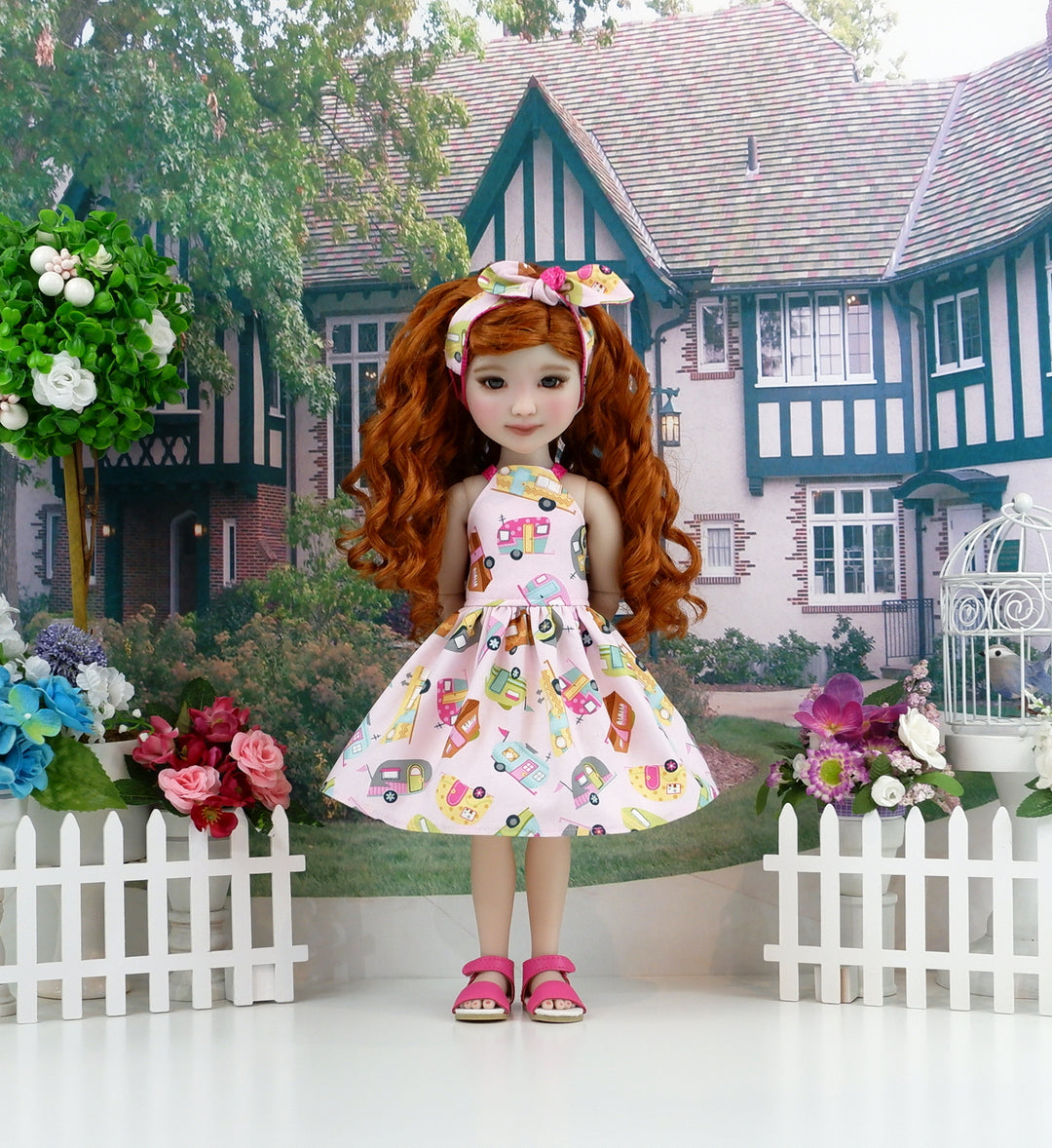 Camping Trip - dress and sandals for Ruby Red Fashion Friends doll